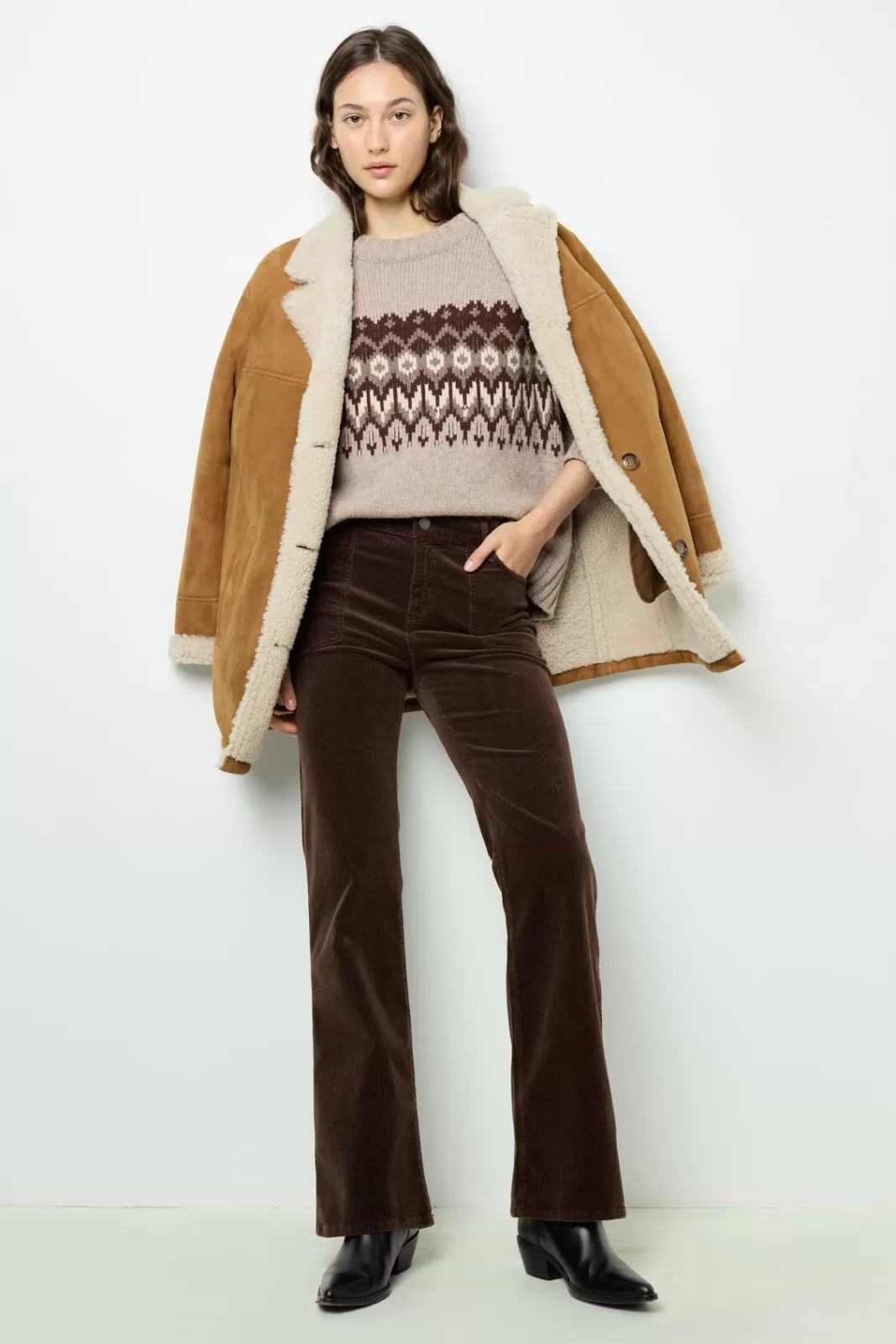 Gerard Darel Flared corduroy pants - NAZIA Cinanon Shop