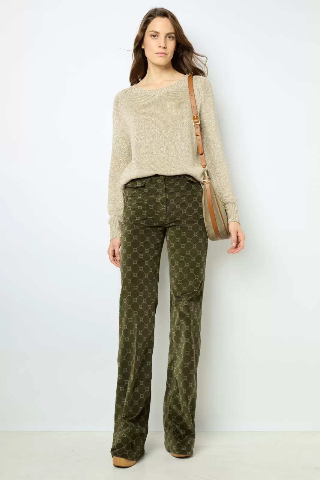 Gerard Darel Golden lurex sweater - JAYLIN Beige Store