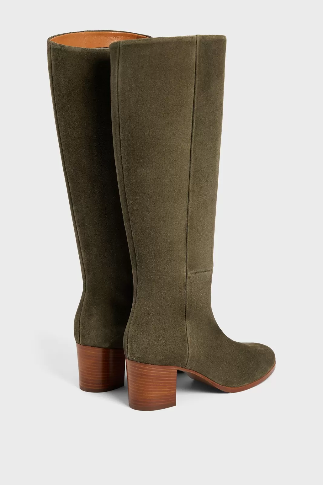 Gerard Darel Heeled boots in khaki suede - LIZZIE Kaki Cheap