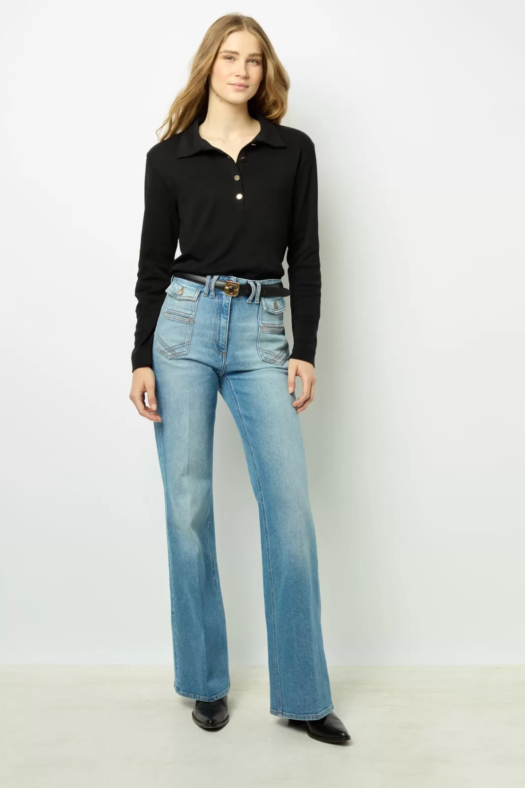 Gerard Darel Jean Flare -ANNA woman blue Jean Flare -ANNA | Jeans Discount