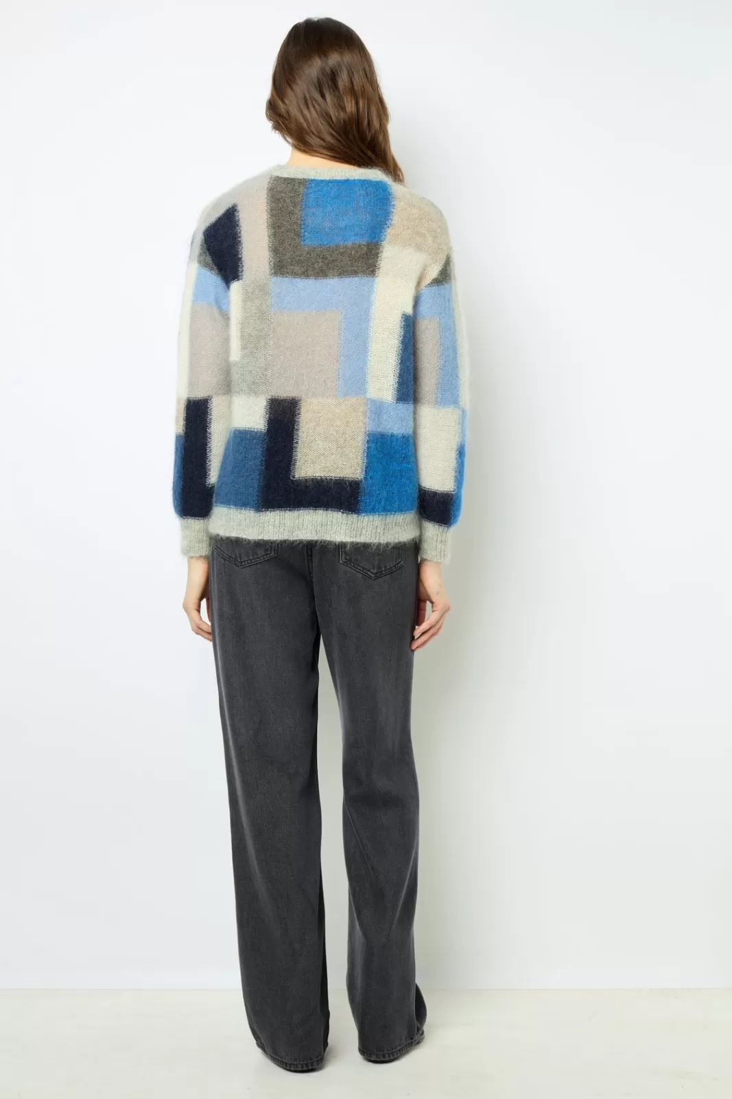 Gerard Darel Mohair color block sweater - JANYCE Jeans Cheap