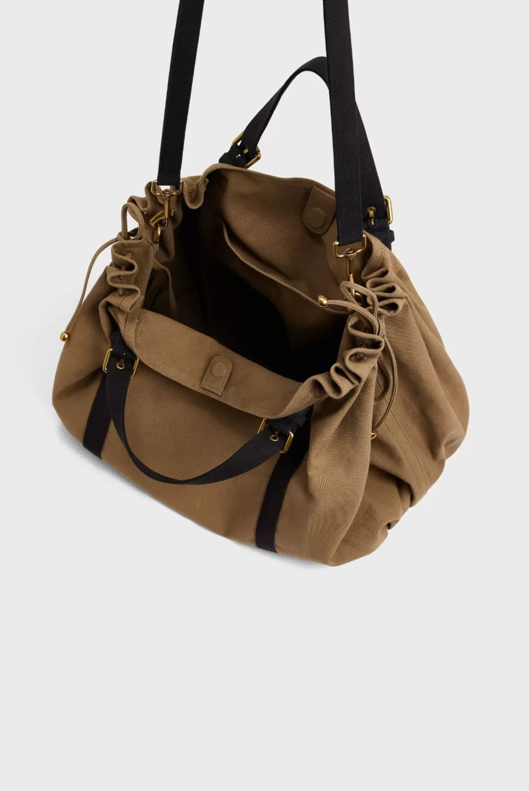 Gerard Darel Sac de voyage en toile à bandoulière - 72H   | Kaki Flash Sale