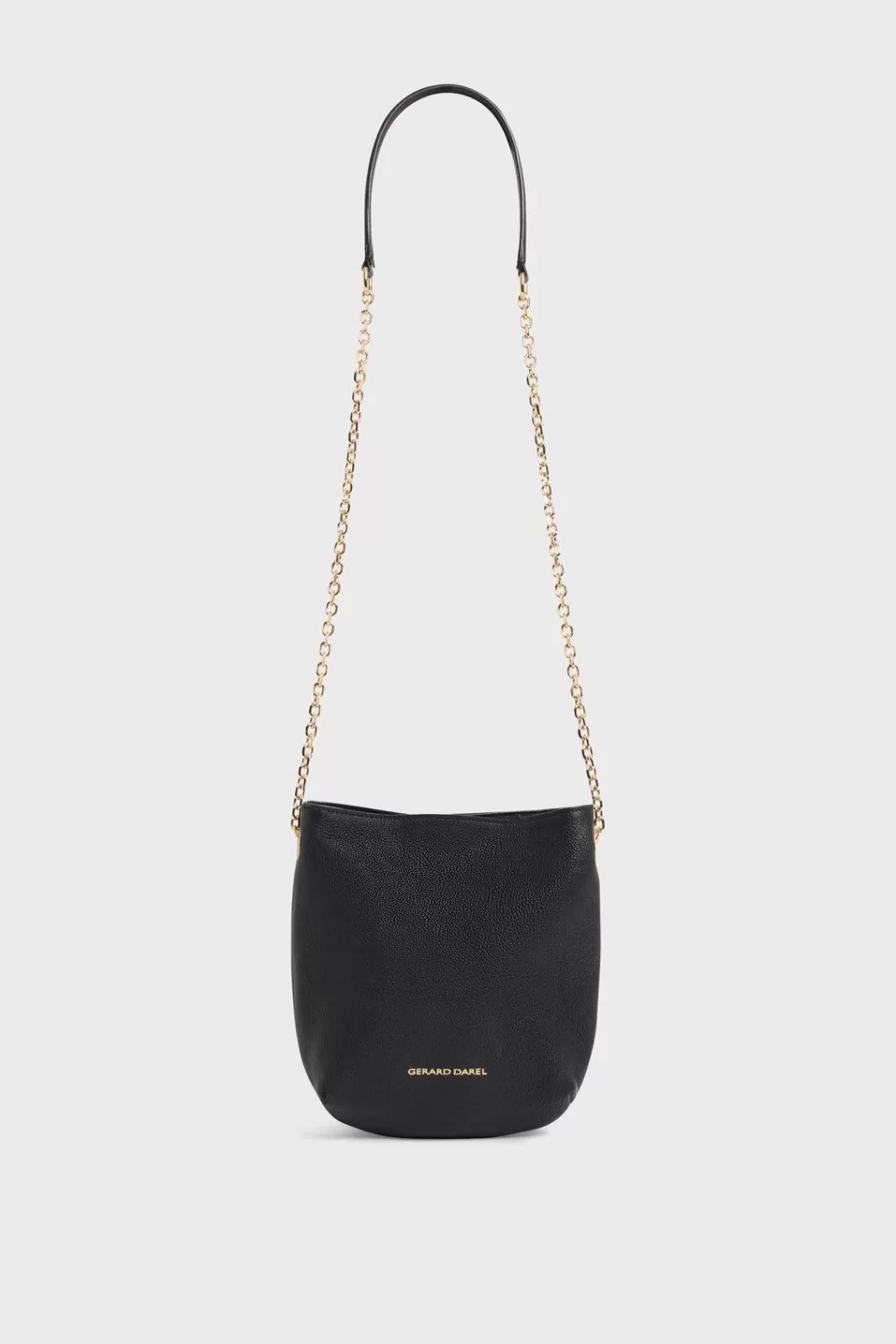 Gerard Darel Sac travers en cuir - LE MINI CHARLOTTE   | Noir Outlet