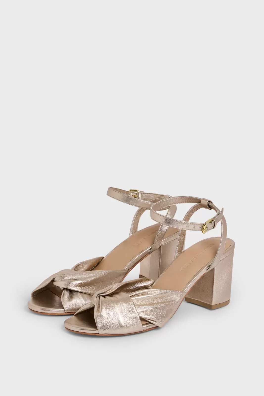 Gerard Darel Sandales dorées à talons - BETH   | Mordoré Discount