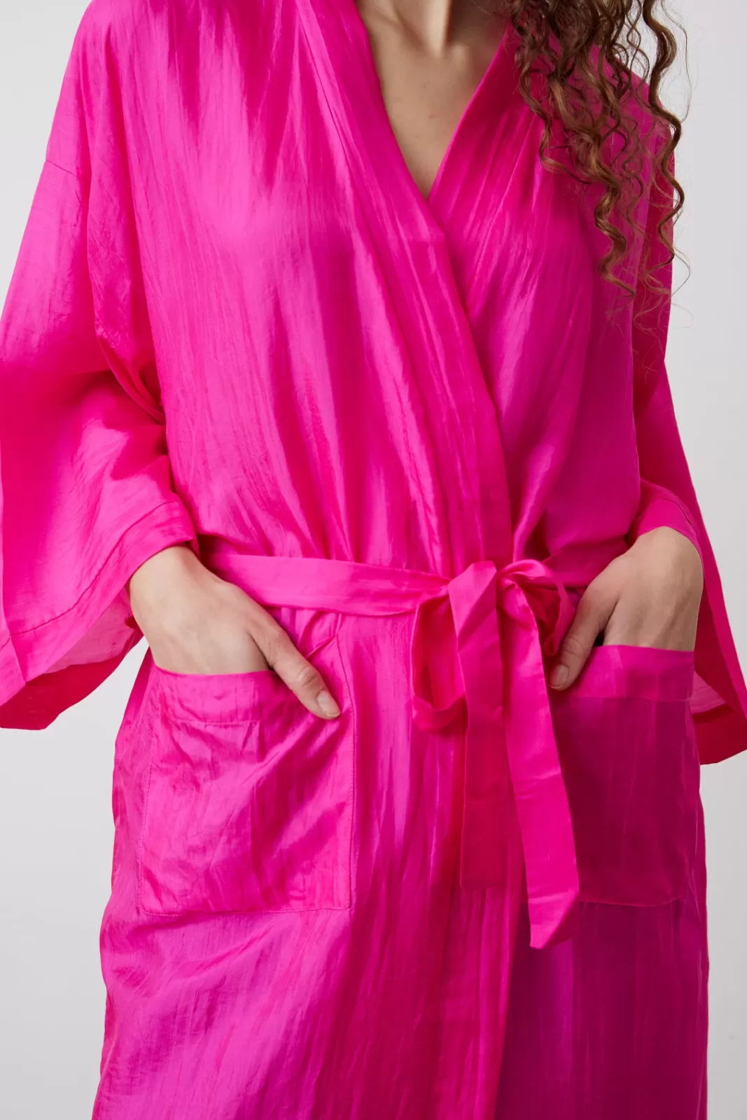 Gerard Darel Silk kimono Fuchsia Discount