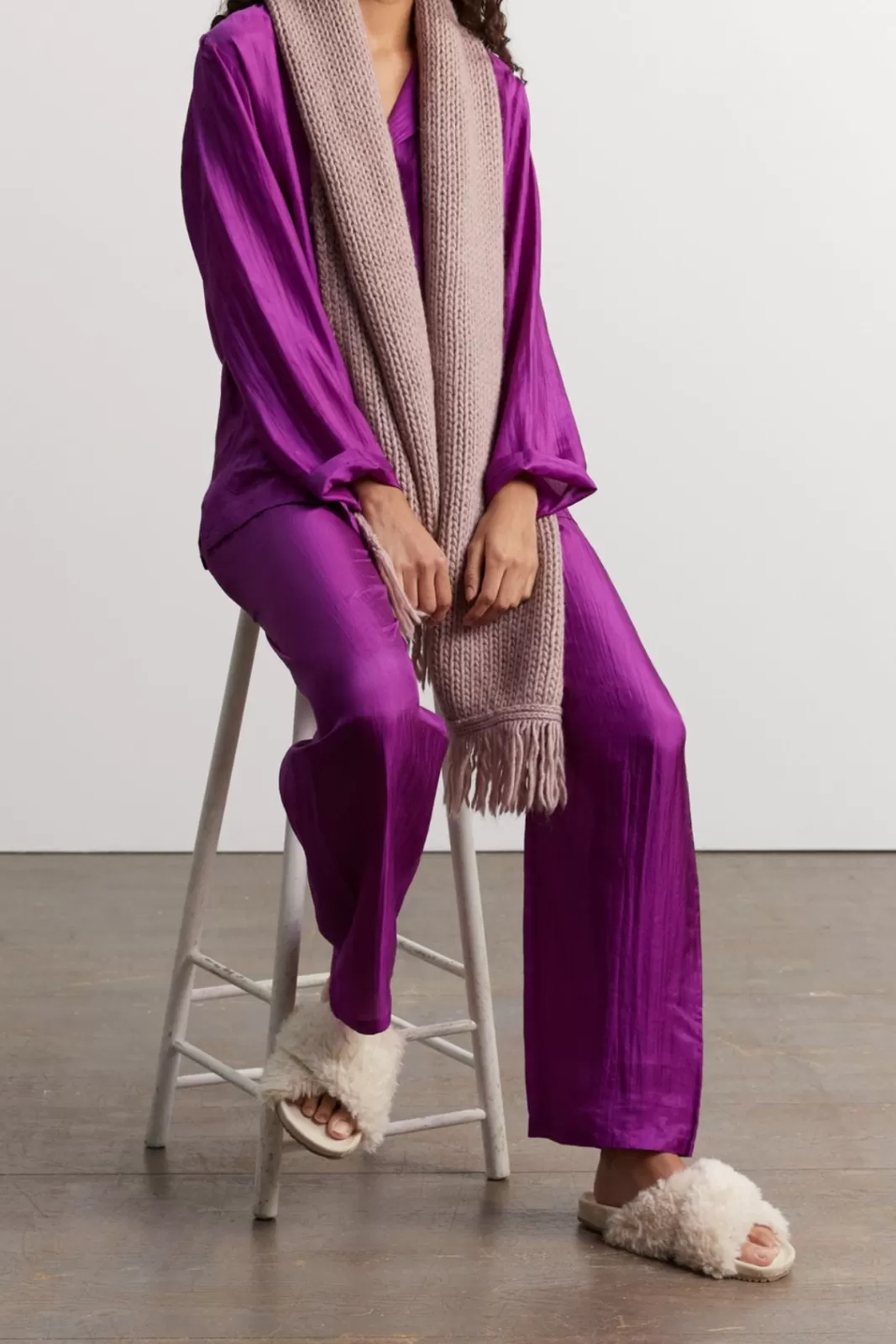 Gerard Darel Silk pyjamas - purple Cyclamen Outlet