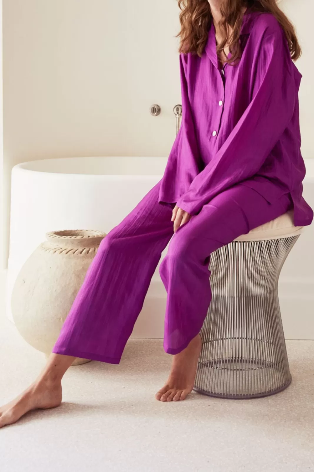 Gerard Darel Silk pyjamas - purple Cyclamen Outlet