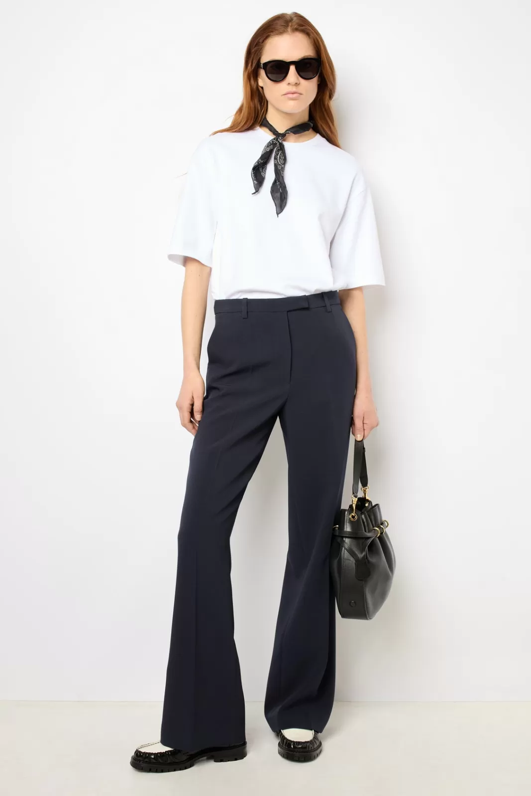 Gerard Darel Wide leg suit pants - NANOU Marine Best Sale