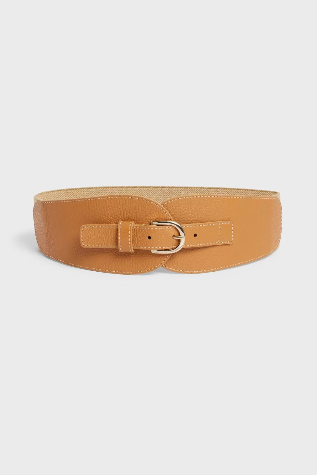 Gerard Darel Women's leather corset belt OLYMPE | Camel Flash Sale