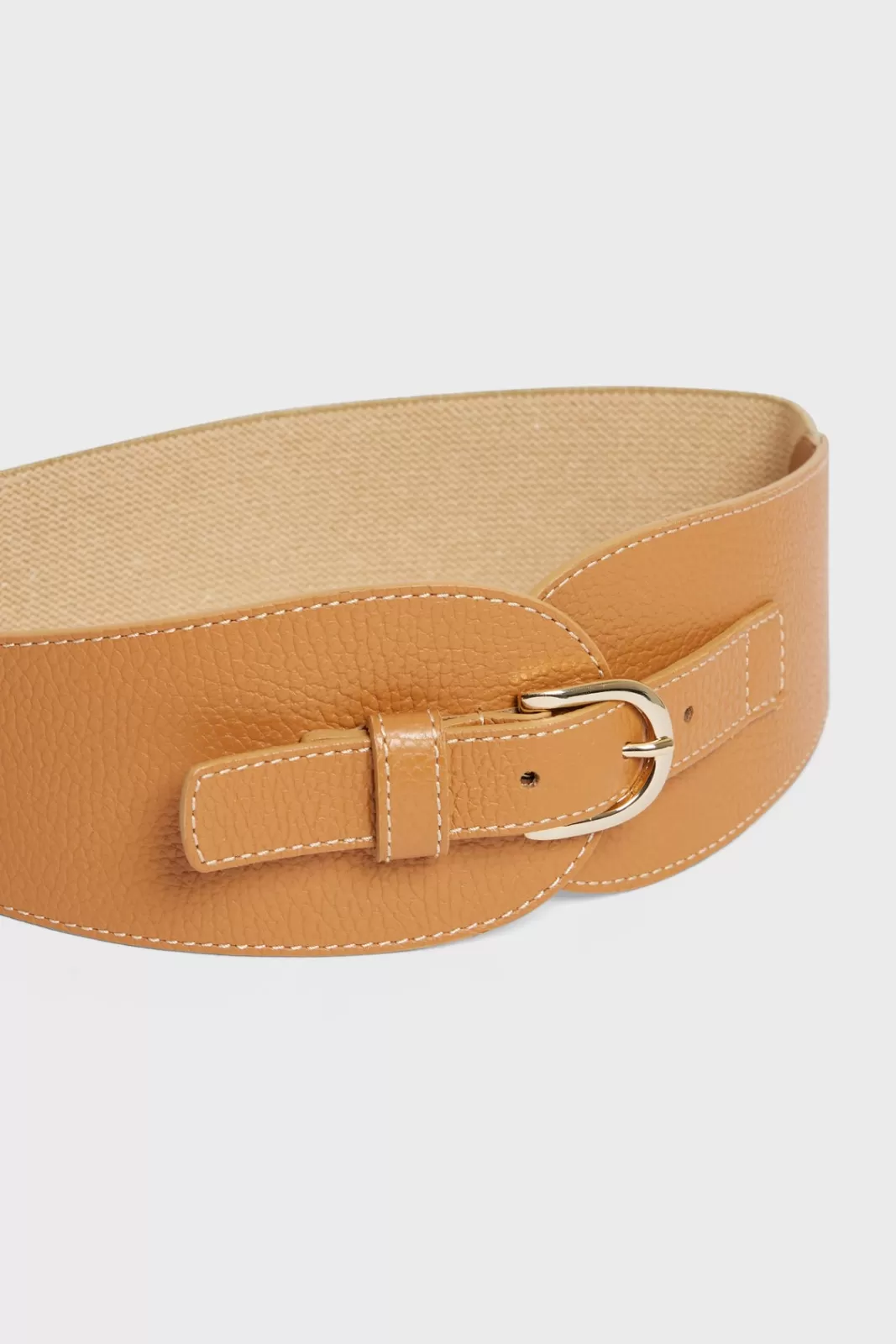 Gerard Darel Women's leather corset belt OLYMPE | Camel Flash Sale