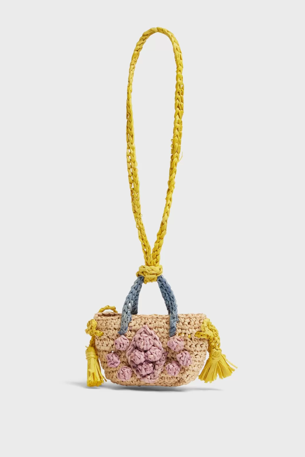 Gerard Darel Women's tricolor raffia charm purple CHARM 24 | Parma Fashion