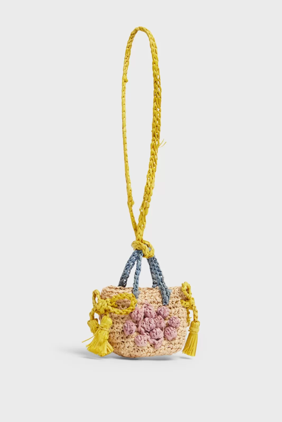 Gerard Darel Women's tricolor raffia charm purple CHARM 24 | Parma Fashion