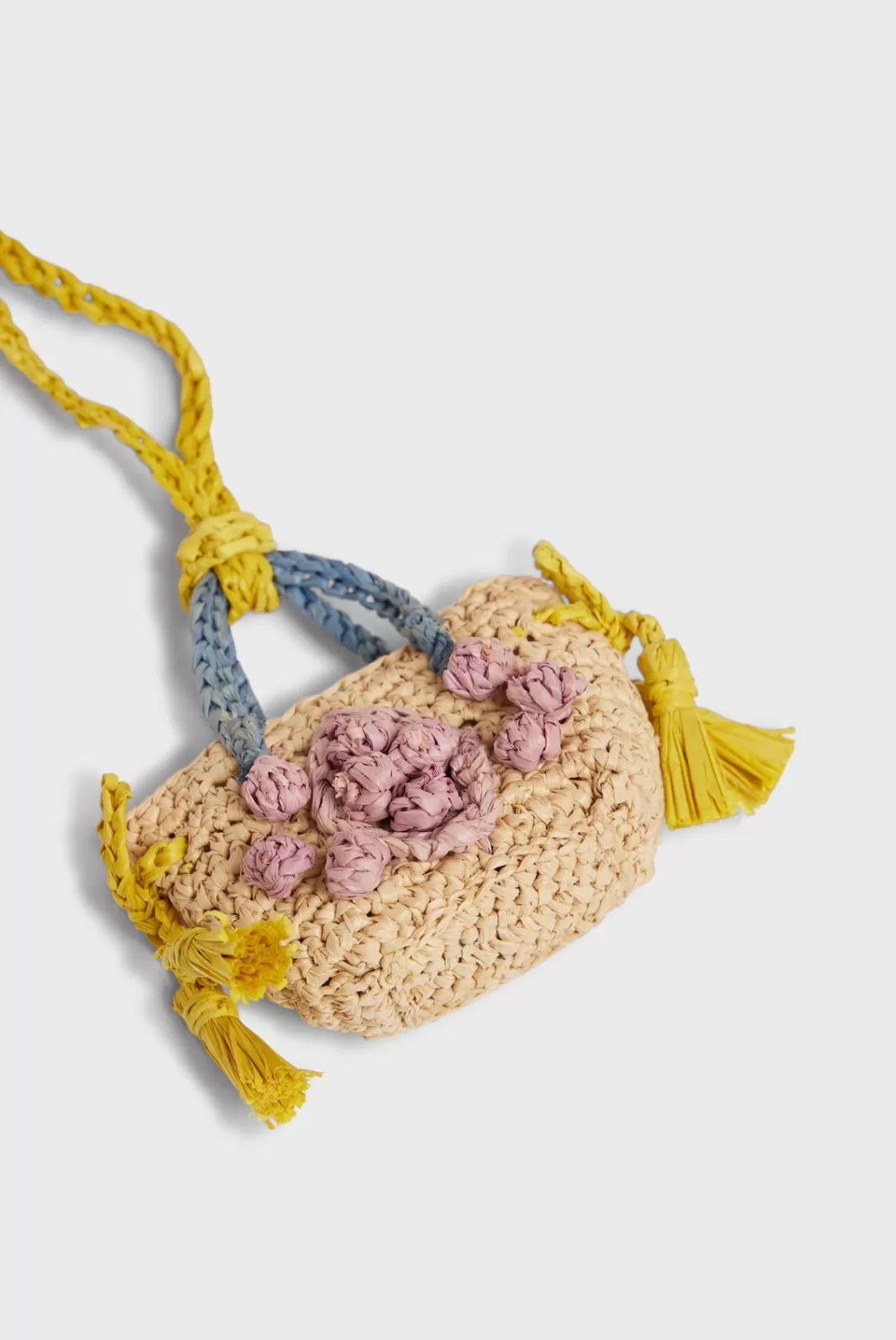Gerard Darel Women's tricolor raffia charm purple CHARM 24 | Parma Fashion